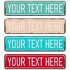 Personalisierter 4x16 Zoll Straßenschild Individueller Text Namensschild für Innen Außen Wanddekoration