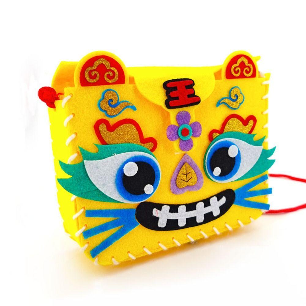 New Non-woven Fabric Handmade Bag Portable DIY Handbag Unfinished High-capacity Coin Purse New Year