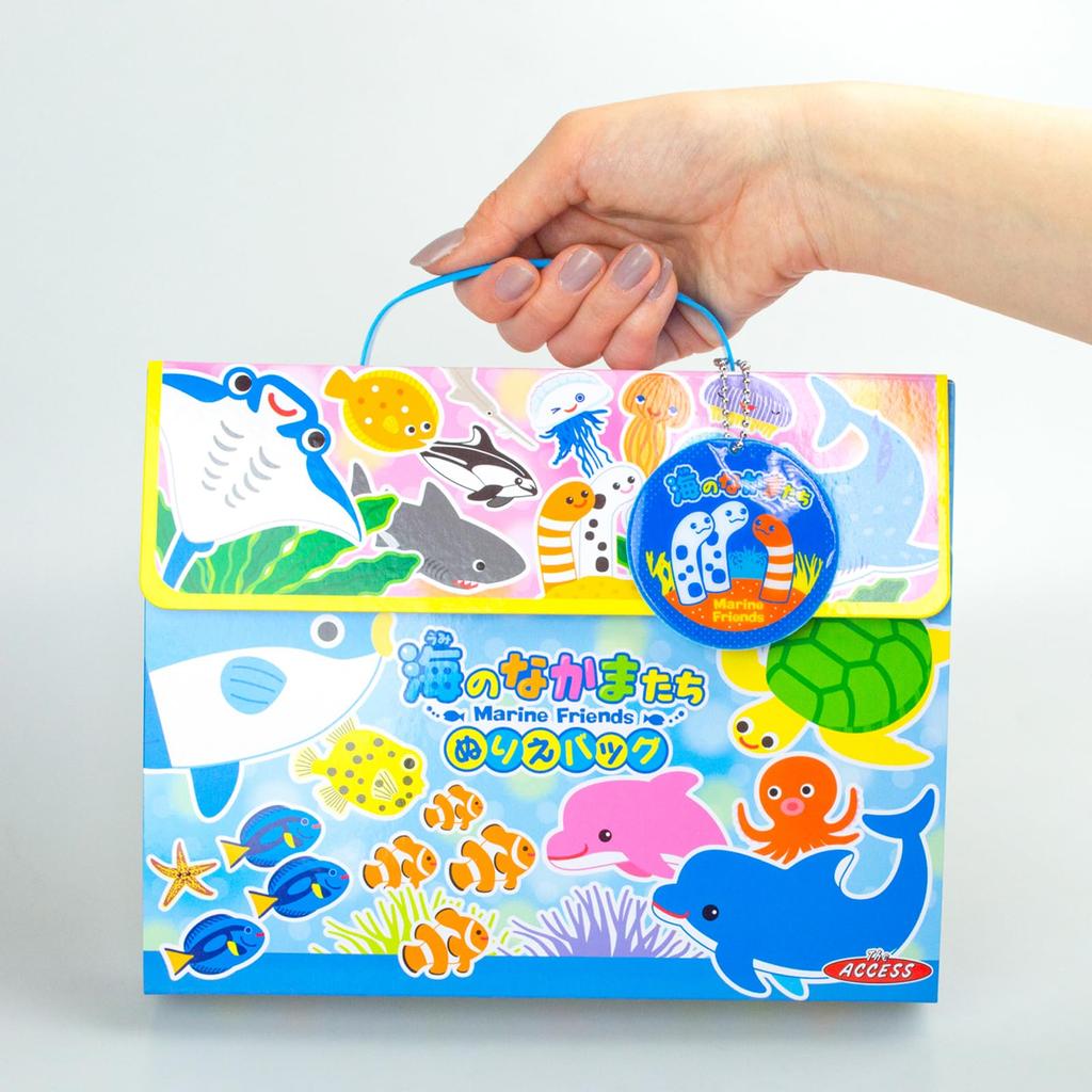 The Access Coloring Ocean Coloring Sea Aquarium Toy Book, Pattern, Bag, Friends,