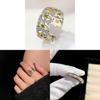 Light Luxury Gold Plated Open Ring Featuring Star Shape For Fashionable Women
