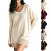 Abito Maglione da Donna con Bordi in Pizzo per Autunno, Inverno, Uso Casual e Quotidiano
