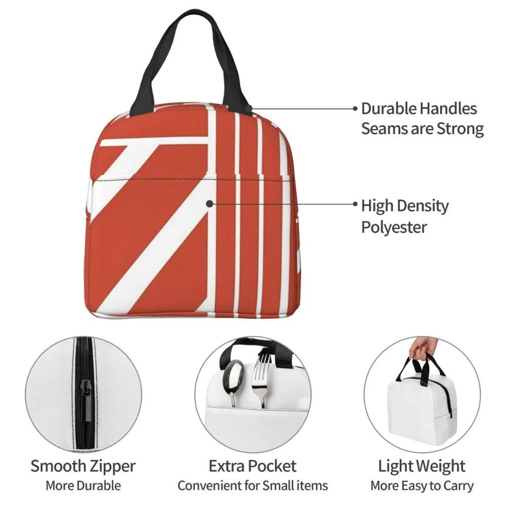 Flugrekorder Isolierte Lunchtasche für Damen Büro-Kühltasche Thermische Lebensmittelbox Tragbare Lunchboxen Behälter