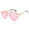 Irregular Style Fashion Sunglasses For Women And Men Rimless Alloy Designer Glasses Unisex Glamour Brand Shades Uv400
