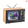 DollHouse Mini Retro TV Toy Ornaments Miniature Simulation Furniture for Living Room Decoration
