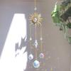 High Quality Eco-Friendly Handmade Polished Crystal Sun Catcher Ball Shape 35-40cm Feng Shui Hanging Wind Chime Window