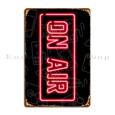 Live On Air Metal Plaque Poster Create Wall Mural PaintingCharacter Decoration Tin Sign Poster