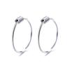 S925 Sterlingsilber Minimalistische Creolen für Damen – Hochwertiges Mini-Silber-Ohrklemmen-Design