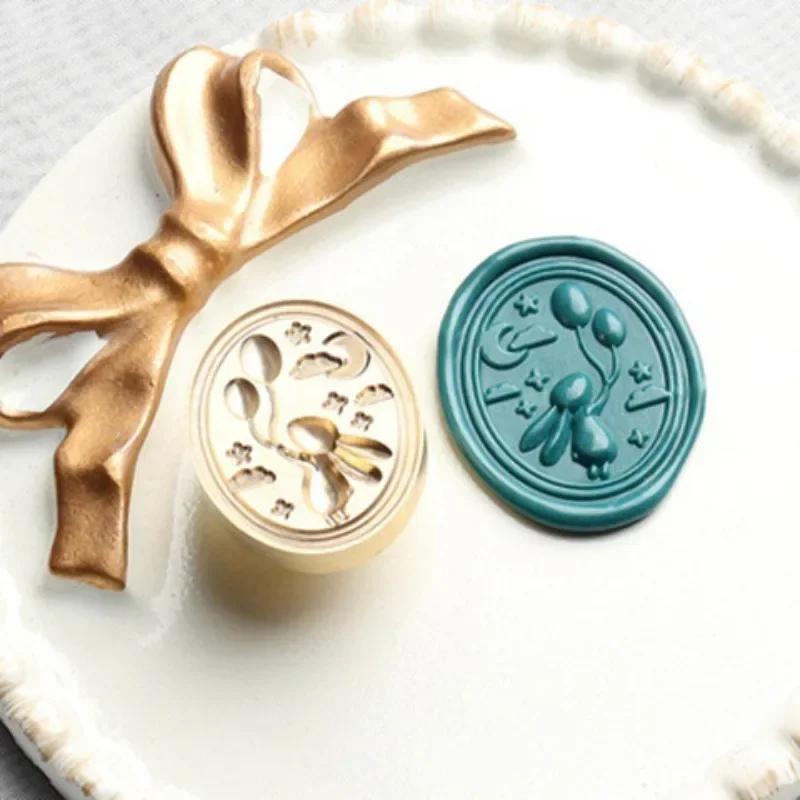 Embossed Wax Seal Stamp Head Retro Fire Paint Wax Sealing Stamp For DIY Envelope Wedding Invitation Card Gift Packing