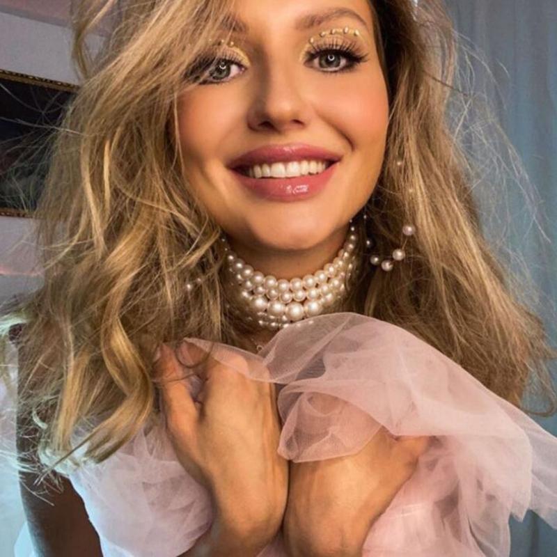 Fashion Faux Pearl Layered Necklace and Earrings Vintage Choker Necklace Jewelry Multi-Strand Pearl Choker Necklaces