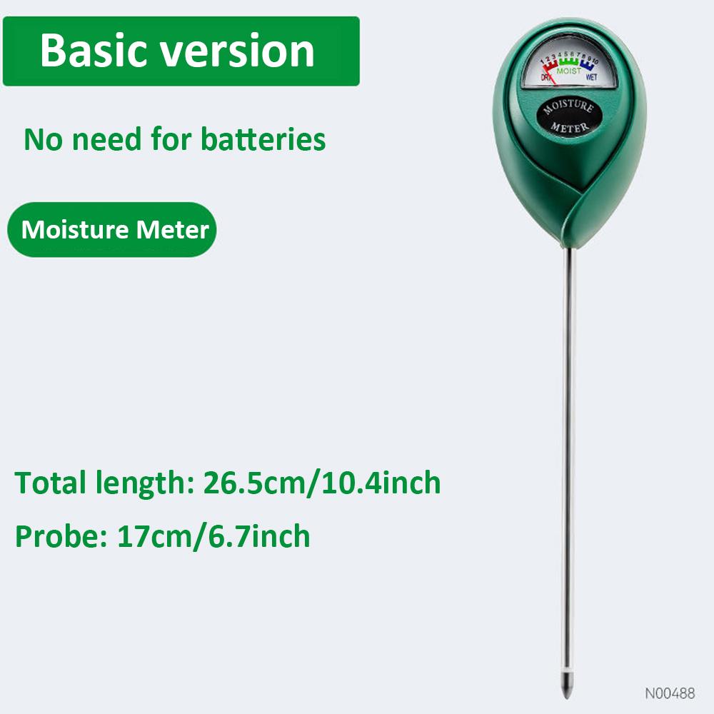 

3-in-1 Plant Moisture Meter, pH/Light Meter Soil Test kit for Indoor, Soil Moisture Meter for House Plants for Garden Lawn, Farm