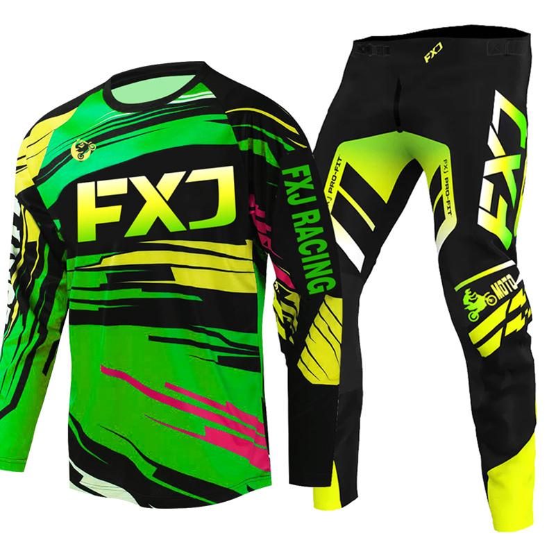 Conjunto de equipamentos de motocross para crianças 4 5 6 7 8 9 10 11 12 13 anos Juventude criança Motocicleta menino menina Jersey Pant Kits corrida terno Off-road Enduro MX MTB