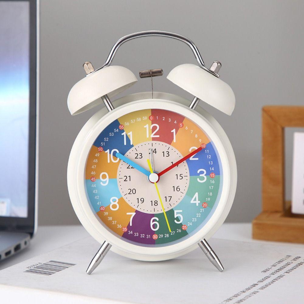 Mute Table Alarm Clock Early Education Desktop Clock Student Educational Alarm Clock  Home Decor