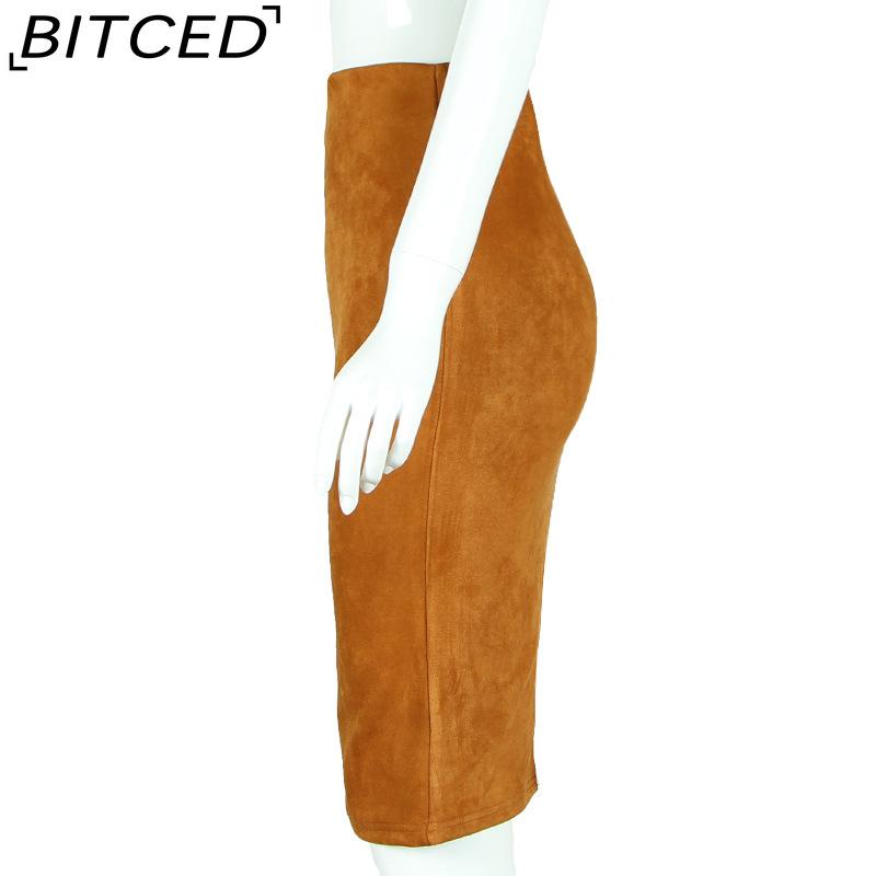 BITCED Women's Fashion Casual Solid Color Print Summer Spring Skirt