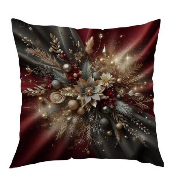 

New Style Pillow Cover Christmas Print Sofa Decoration Cushion Cover Living Room Bedroom Pillow Cover Holiday Gift 45*45cm