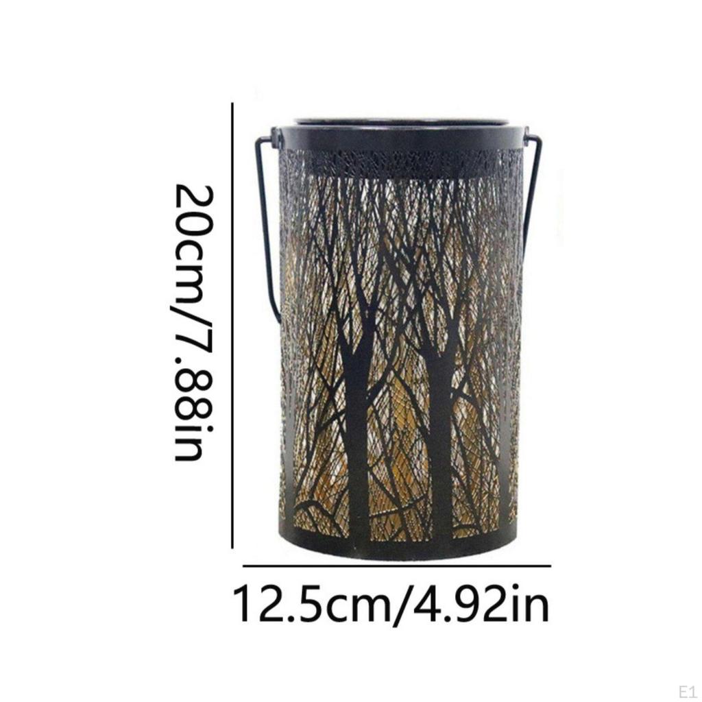 Tree Branch Lantern Waterproof Shadow Lamp Wireless for Courtyard, Yard