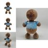 Peluche Kick The Buddy, Pelliccia Morbida Cristallo, Marrone, Altezza 30cm, Imbottitura in Cotone PP