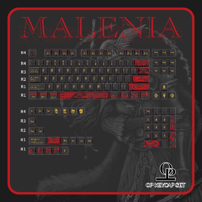Malenia Theme Keycap Set 254Key PBT+PC