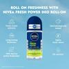 NIVEA Men Fresh Power Underarm Roll-On 50Ml |72 H Long Lasting Freshness | Fights Bacteria And Body Odour | Fresh Musk Fragrance