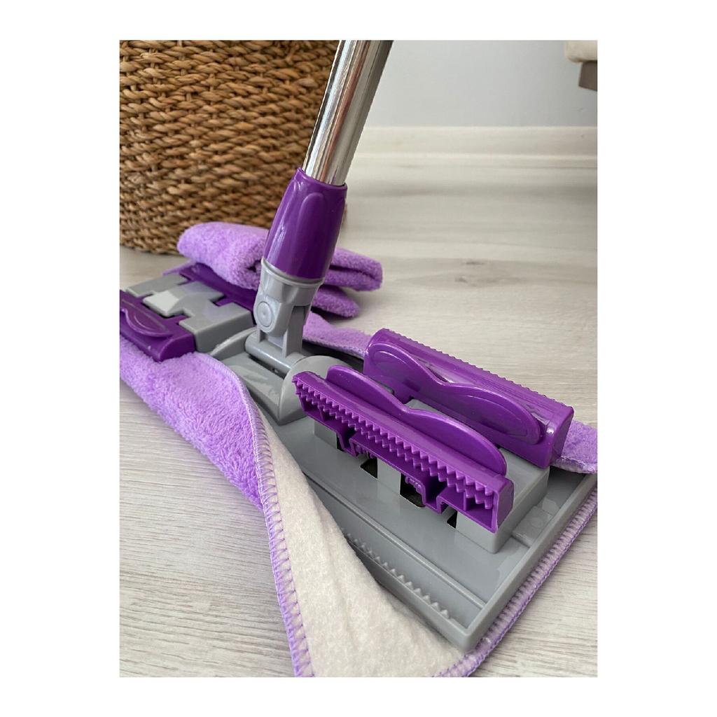 (su 1 atsargine šluoste kaip dovana) Grindų šluota Plytelių Sienų Paviršiaus Valymas Mikropluošto Šluota Su Fiksatoriumi