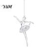 Shiny Simulated Glass Charms Faux Crystal Christmas Ornaments, Clear Acrylic Reindeer/Bell/Wreath/Wine Winter Hanging Tree Decorations Wonderland