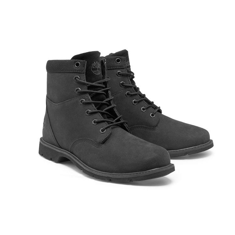 Timberland Campton Waterproof 6 Inch Wide Fit Boot 'Black Nubuck' Women's A2D7GW