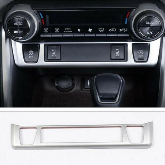 For   Toyota RAV4 Matte Silver Interior Central Control Panel Cover Trim