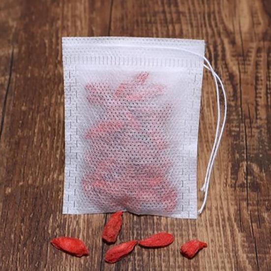 100/200Pcs Empty Scented Tea Bag with String Seal Filter Herb Spice Teabags