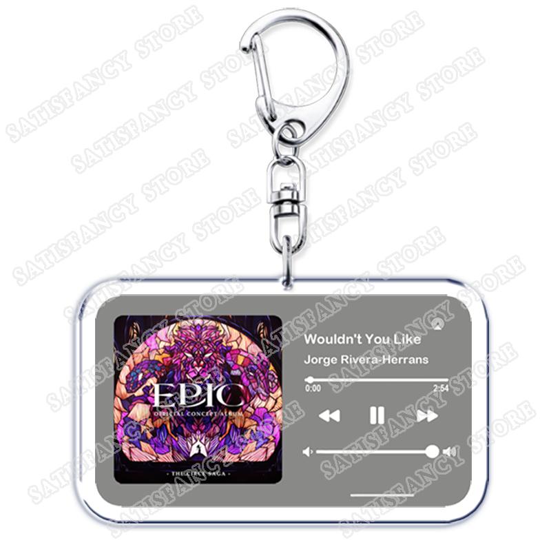 

Trending Epic The Musical Keychains for Women Accessories Bag Odysseus Poseidon Greek Mythology Music Keying Jewelry Fans Gifts