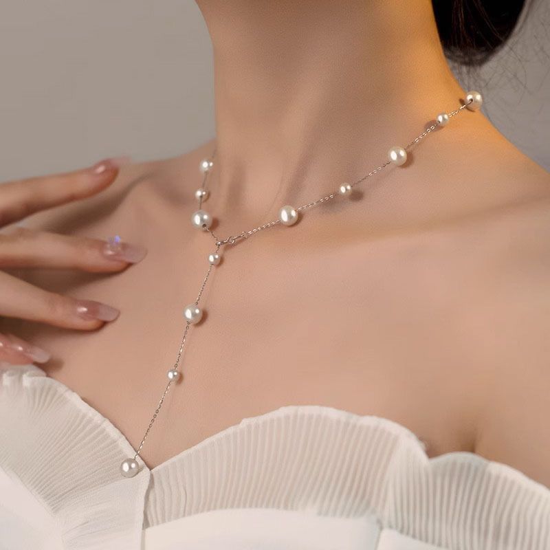 Women's Versatile Collarbone Simple Starry Y-shaped Tassel Necklace
