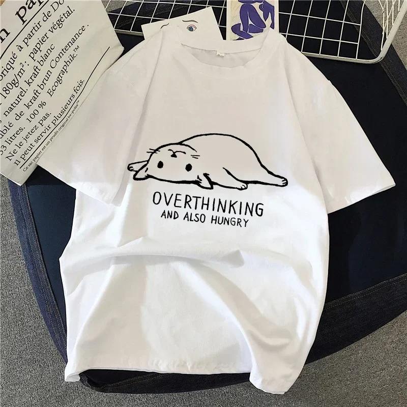 

Cotton Breathable Childrens Tshirt 2026 Summer Cute and Simple Cat Print Casual Parentchild Outfit for Boys and Girls L