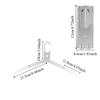 3 Pcs Aluminum Alloy Folding Hanger Non Slip Windproof Hook Multifunction Hanger Compact Heavy Duty Travel Hangers Home Use