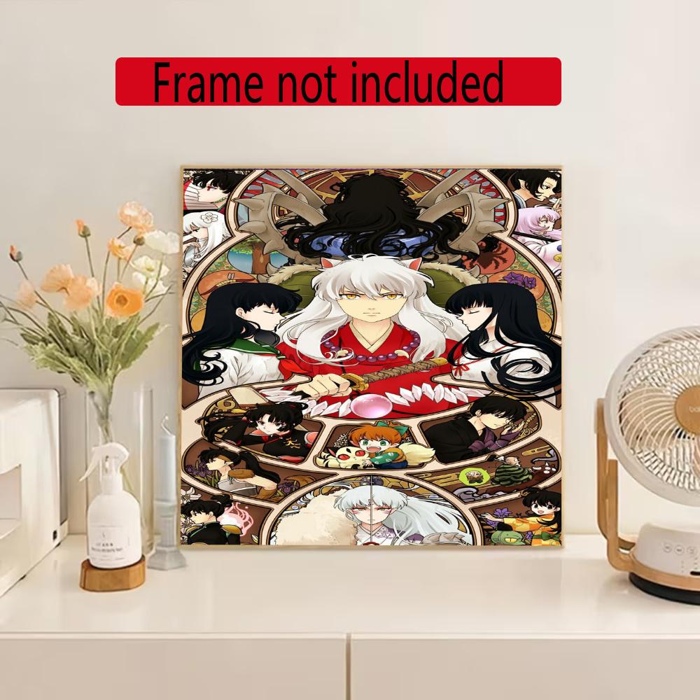 Inuyasha Diamond Painting Round Diamond Mosaic Rhinestones Diamond Embroidery Craft Kit Wall Decor Without Frame