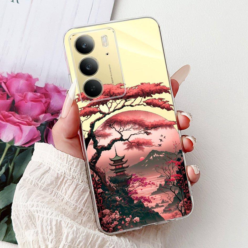 Für Realme C75 Hülle 2024 Niedlicher Löwe Marmor Panda Weiches Silikon Klares TPU Handy Rückseite Schutzhülle Für Realme C75 4G C 75 Coque