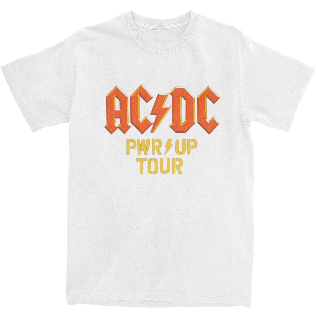 2025 A-AC Power Up D-DC Welttournee Merchandise Herren Damen T-Shirts 100% Baumwoll-T-Shirt Druck T-Shirt Kleidung
