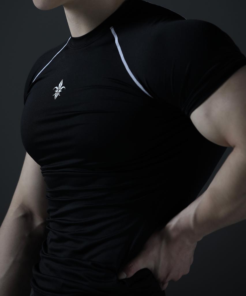 CARMID Noble Line Compression Short Sleeve [Black]