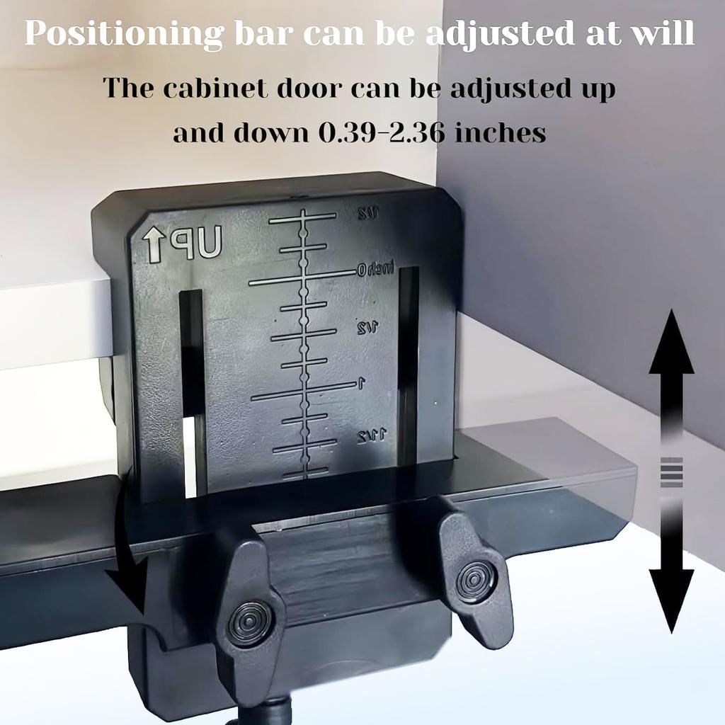 Cabinet Door Installation Positioner,Newest Cabinet Door Mount Locator, Adjustable Length for Most Cabinet Doors
