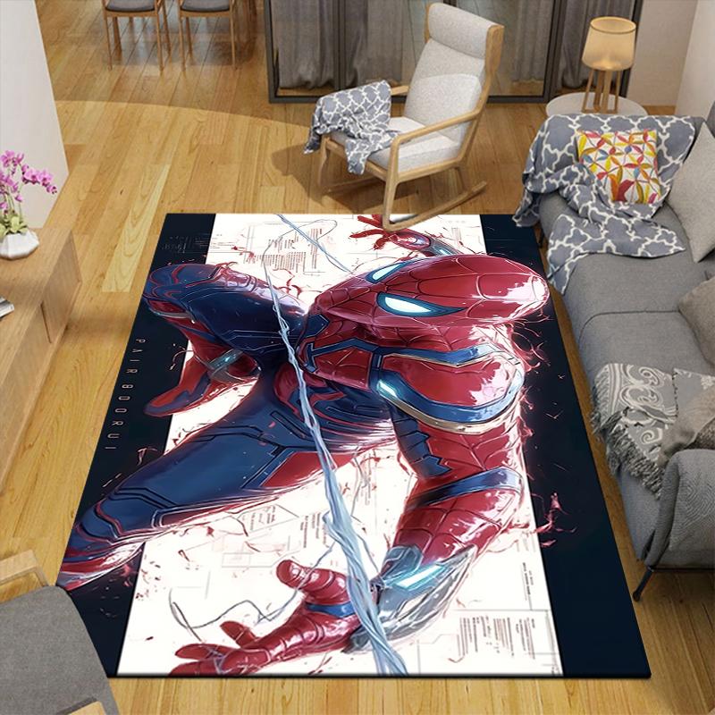 1Pc Spiderman Web Warriors Rug, Office Carpet Indoor Outdoor Doormat, Non-Slip, Comfortable, Living, Christmas Halloween, Xmas Gift S113
