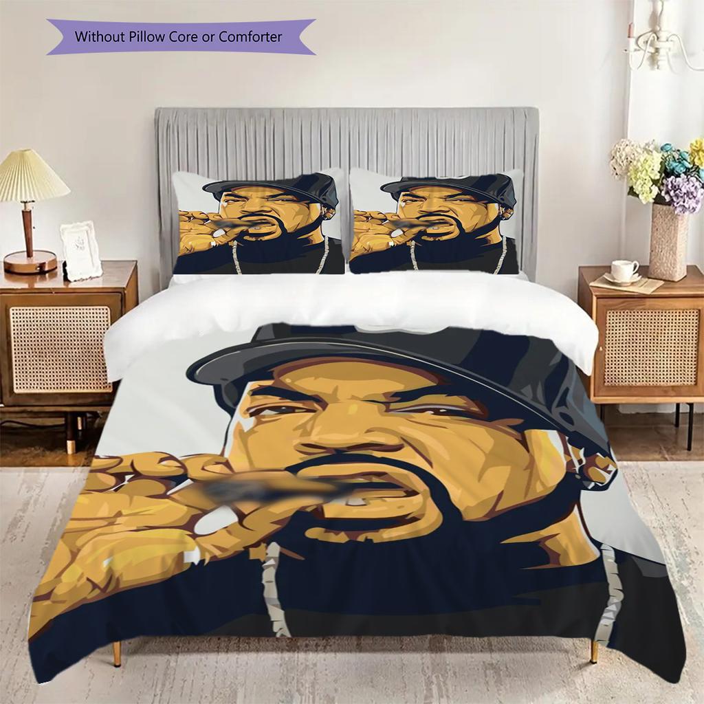 Legends Hip Hop Visual Celebration Threepiece Set 1 Duvet Cover 2 Pillowcase Without Core Duvet Cover And Pillowcase Bedding Set