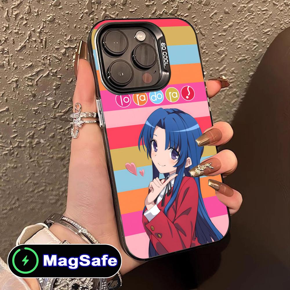 Toradora Kawashima Mobile Phone Case for iPhone 17 16 15 14 13 12 11 Air Pro Max Plus MagSafe Translucent Colorful Cover Pretty