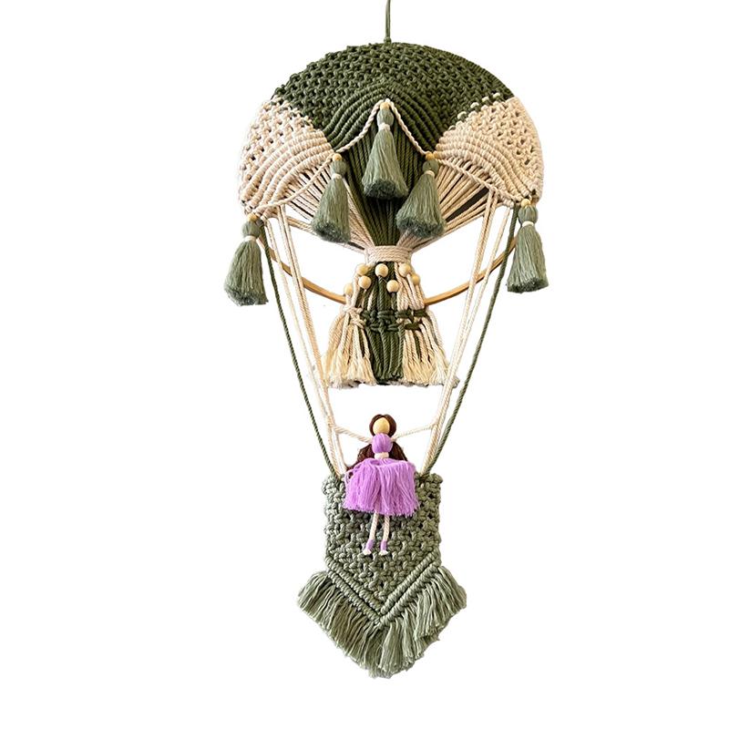 

Креативный настенный гобелен в виде воздушного шара, тканый вручную, украшение на стену в стиле бохо, домашний декор для комнаты, ремесла