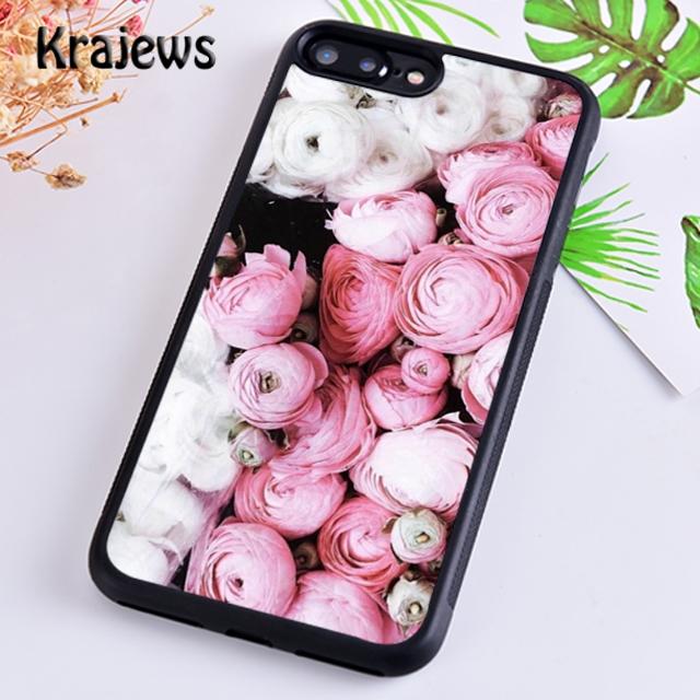 Krajews Peony Sunflowe Rose Daisy Plants Flower Phone Case For iPhone 17 Air 16 15 14 Plus 11 12 13 Pro Max Coque Fundas