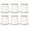 6Pcs Fabric Lampshade Modern Chandelier Table Lamp Cover for E14 Screw Home Accessory