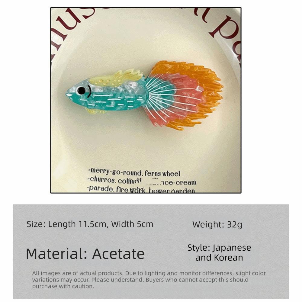 Marine Hair Clip Acetic Acid Shark Clip New Fish Hair Claws  Girls Gift