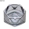 Transparent Glass Ashtray Home Ash Tray Office Table Smoking Accessories Hexagonal Diamond Shaped Ashtrays Gift for Boyfriend