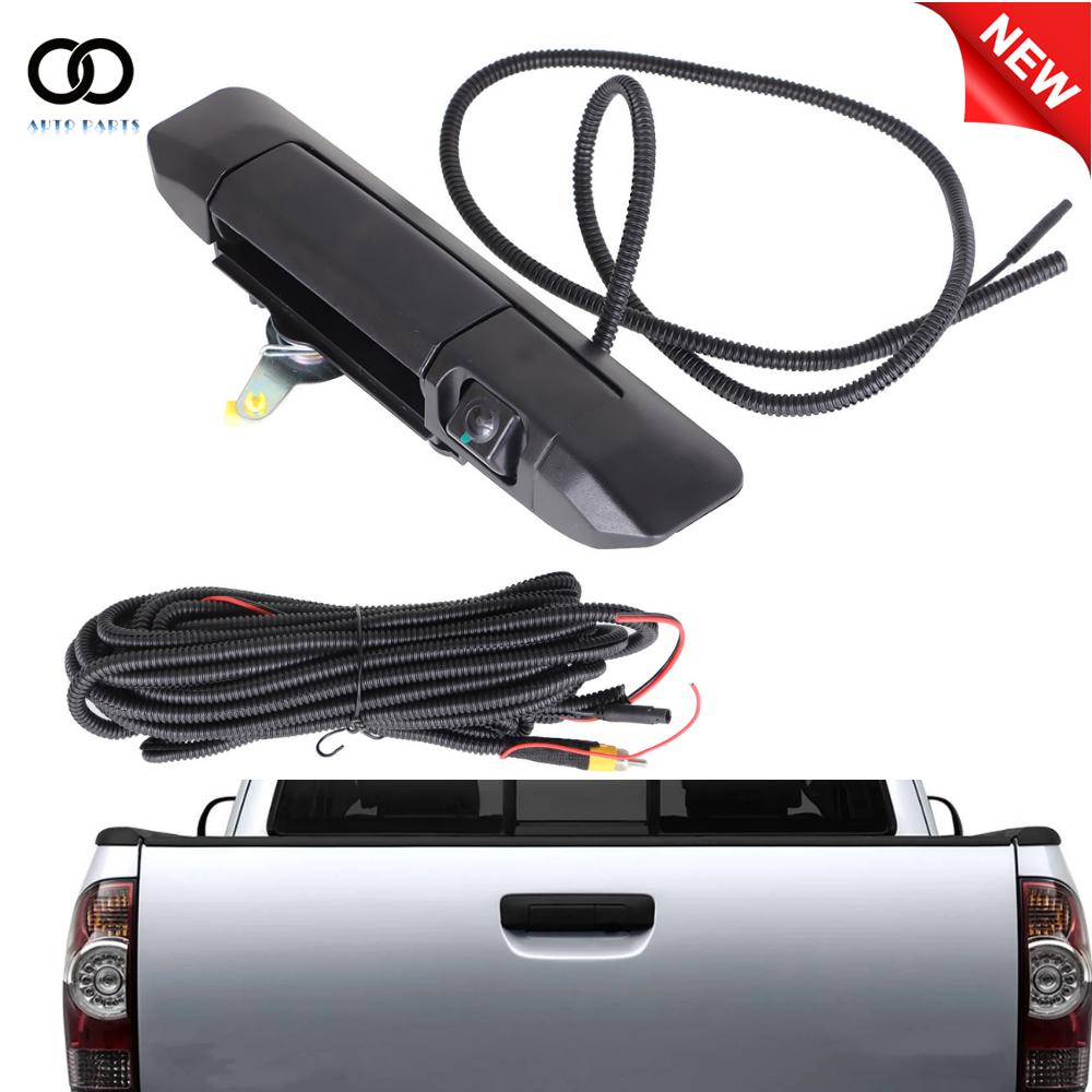Backup Camera&Tailgate Handle Kit Black For 2005 2006-2013 2014 Toyota Tacoma