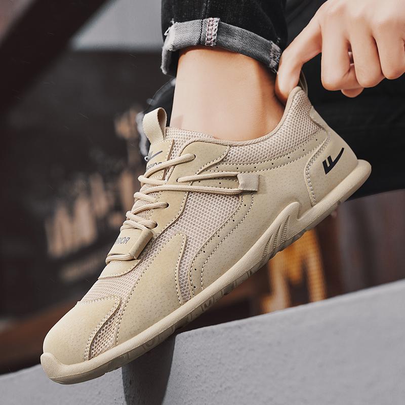 Warrior Casual Commuting Fashion Simple Trendy Versatile Slip-Resistant Durable Breathable Low-Top Lifestyle Shoes Men sneaker Khaki WXY(S)-4944N02