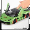 1/18 Lamborghinis Aventador SVJ63 Alloy Toy Car Model Wheel Steering Sound and Light Children's Toy Collectibles Birthday Gift
