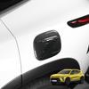 Carbon Fiber / Black Fuel Tank Cap Cover Exterior Decor Trim For Chevrolet Trax Crossover 2024 2025 LHD RHD