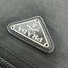 PRADA V147S triangle plate 2WAY Shoulder Bag Briefcase Business bag Nylon Black
