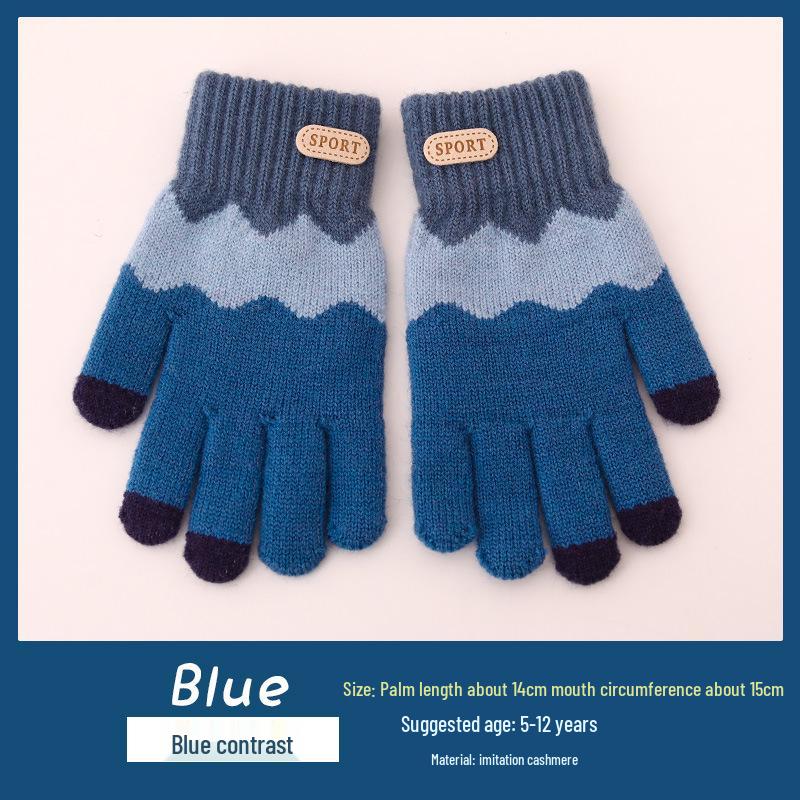 

Новое поступление: Детские плюшевые зимние перчатки с флисовой подкладкой - Теплые пятипалые перчатки для мальчиков